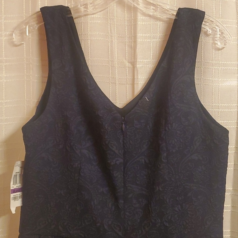 Bar III Navy DRESS WOMENS SIZE XXL Blue Pleated Skirt Lightweight Sleeveless - Picture 9 of 16